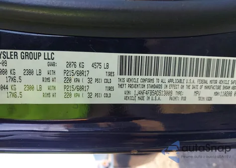 2010 Jeep Compass Sport from USA, damaged, VIN 1J4NF4FB5AD513009